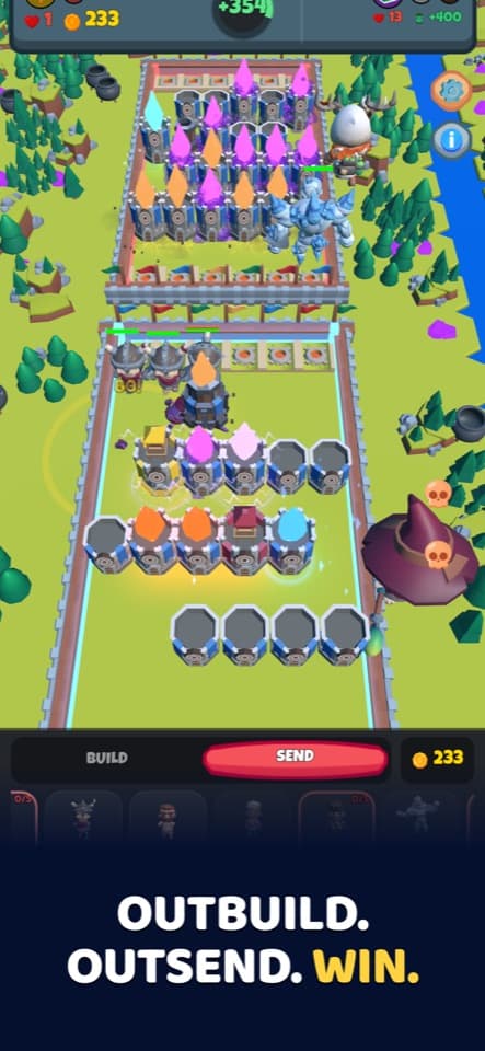 Hero Line TD, jeu de tower defense PvP sur mobile